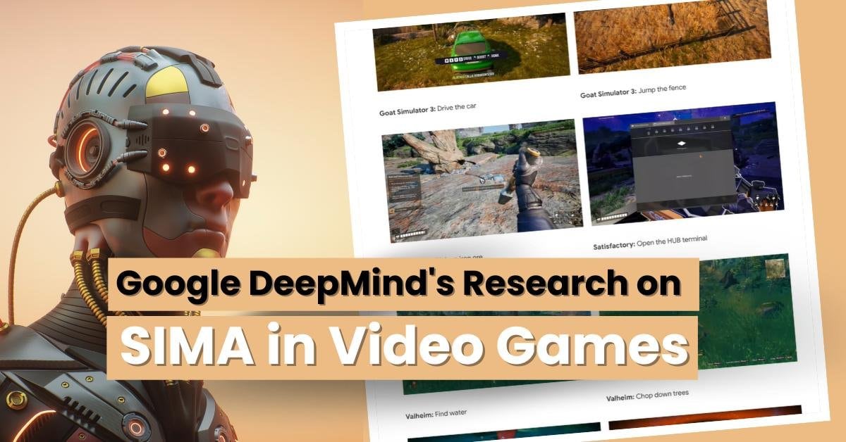 Google DeepMind's Research on SIMA in Video Games