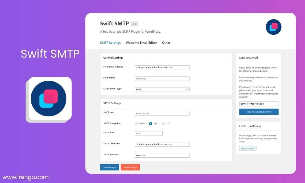 Swift SMTP WordPress Plugin