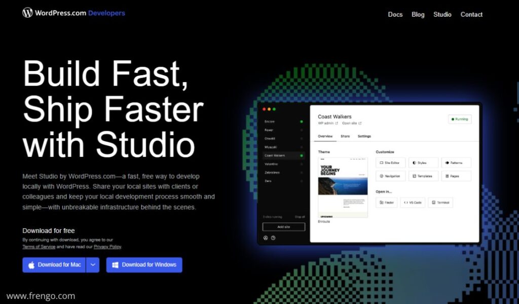 Download and Install WordPress Studio